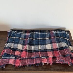 Gap Women’s Scarf Plaid Blue and Pink